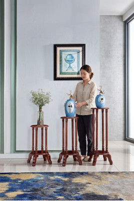 Flower stand shelf wood stand furniture accessory flower pot stand
