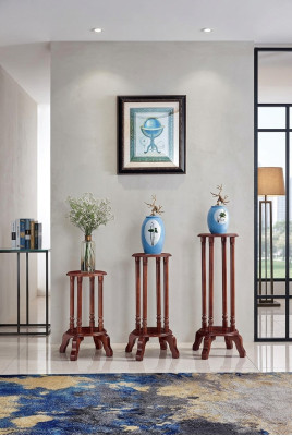 Flower stand shelf wood stand furniture accessory flower pot stand