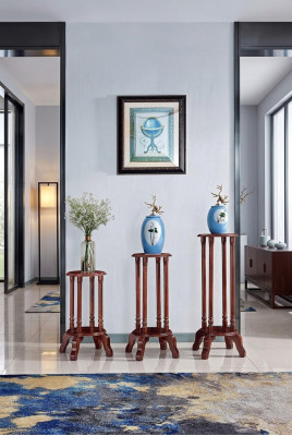Flower stand wooden stand plant pot stand rack shelf