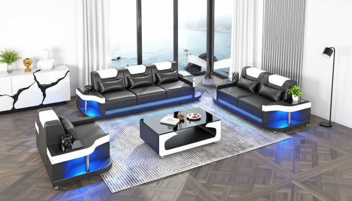 Sofa set 3+2+1 seater set design sofa upholstery couches living room set leather