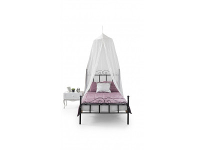 Canopy bed metal bed bedroom set nightstand white furniture bedroom 2-piece set