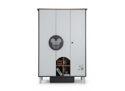 Kleiderschrank  Design Möbel Kinderzimmer Schrank Regal Holz Schlafzimmer Neu