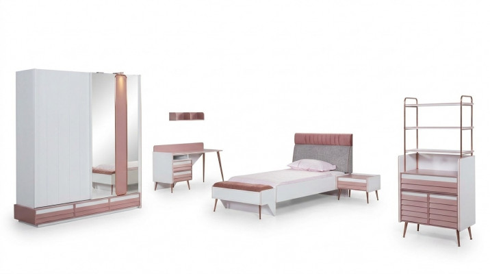 Youth room children's room complete set youth bed desk wardrobe furniture