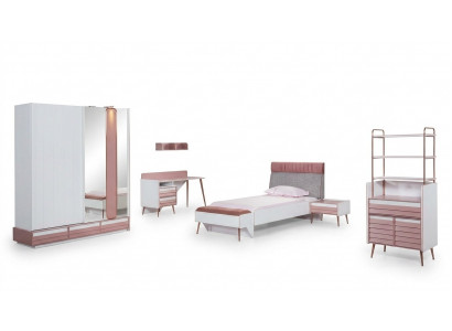 Youth room children's room complete set youth bed desk wardrobe furniture