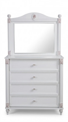 Dresser with mirror children's room children's wardrobe girl youth room white furniture