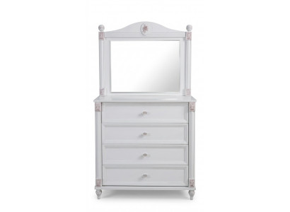 Dresser with mirror children's room children's wardrobe girl youth room white furniture