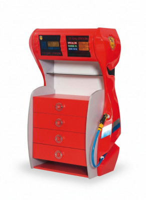 Gas station dresser with drawers children's room modern furniture shelf wood room