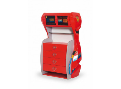 Gas station dresser with drawers children's room modern furniture shelf wood room