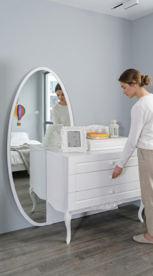 Modern dresser wood bedroom youth children's room white furniture design new