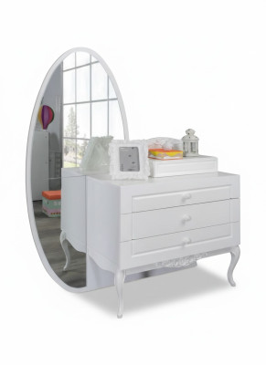 Modern dresser wood bedroom youth children's room white furniture design new
