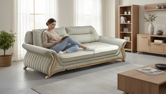Designer couches upholstered sofa sofas 3 seater artificial leather living room