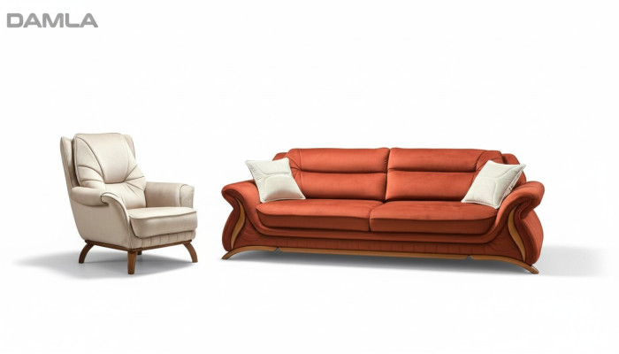 Sofa Couch Upholstery 3+1 Seat Faux Leather Sofas Armchair Seating Suites Design
