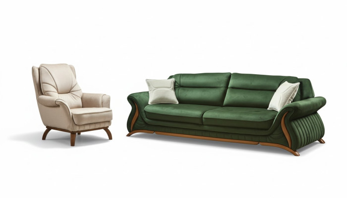Luxury Classic Textile Couches Design Sofa 3+1 Seat Armchair Couch Upholstery Sofas