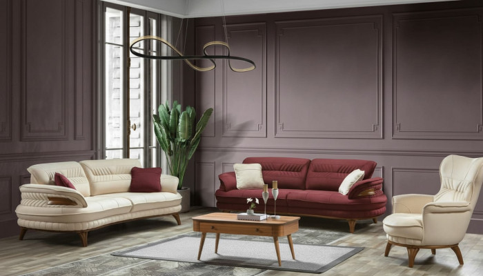 Group sofa set 3+3+1 seater luxury sofa armchair sofa fabric set
