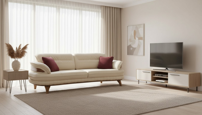 Sofa 3-seater couches sofas Art Deco three-seater new textile luxury couch upholstery