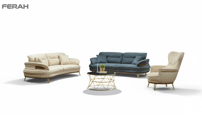 Sofa set 3+3+1 seater sofa armchair sofas set seating luxury set