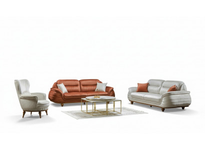 Set of sofas armchair sofa set 3+3+1 seater luxury fabric living room