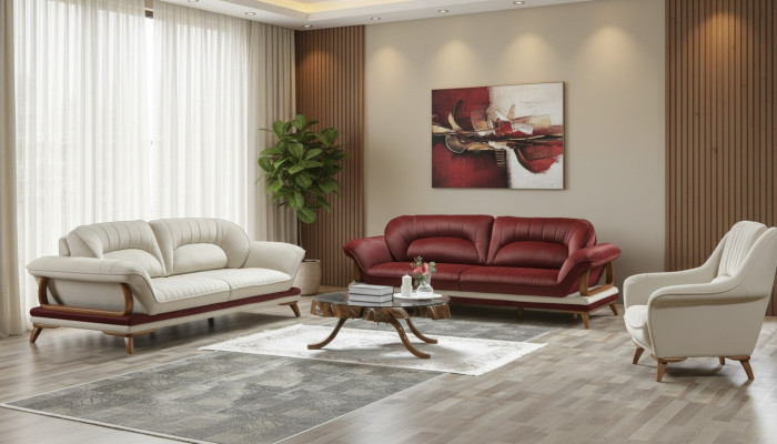 Luxury Suite Set Sofa Set 3+3+1 Seater Sofa Armchair 3-piece Sets