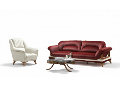 Sofa 3-seater design armchair upholstery seat classic design three-seater