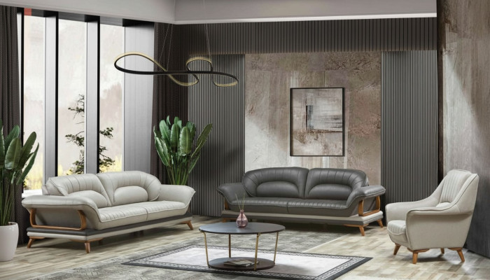Luxury Suite Set Sofa Suite 3+3+1 Seater Sofas Armchair Fabric 3-piece.