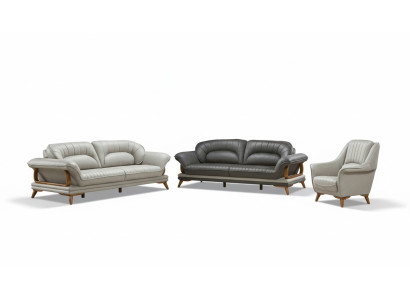 Luxury Suite Set Sofa Suite 3+3+1 Seater Sofas Armchair Fabric 3-piece.