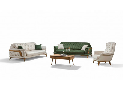 Luxury Living Room Sofa Set 331 Seat Sofa Armchair Sofas 3-piece Set