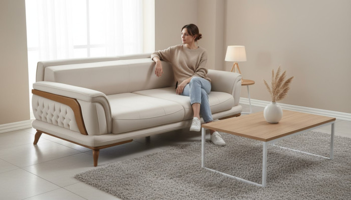 Couch Sofa Classic Style Couches Three-Seater Sofa Furniture 3-Seater