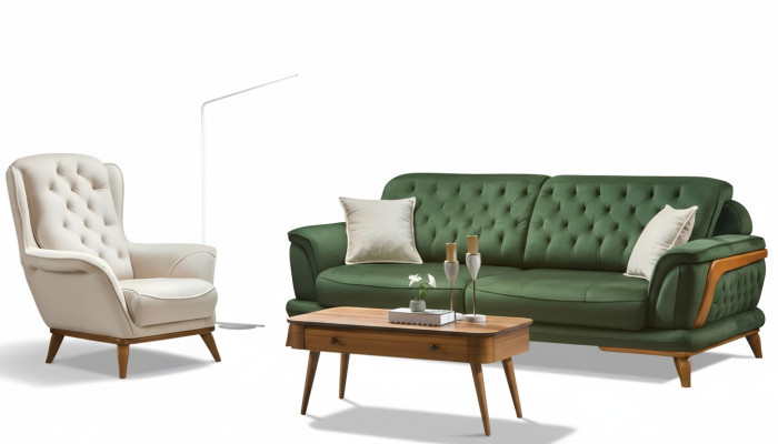 Sofa 3-seater classic upholstered sofas three-seater textile living room