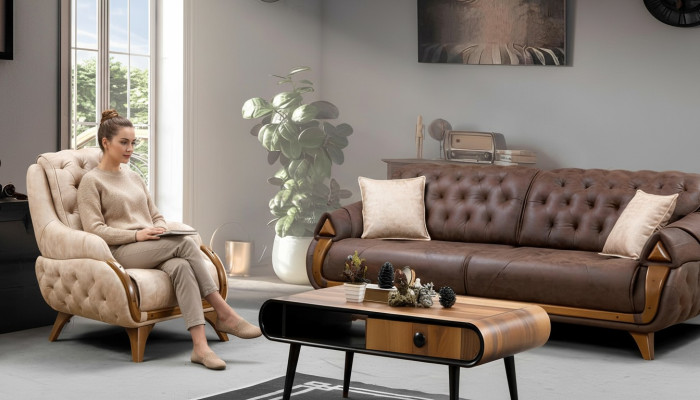 Sofa Classic Couches Luxury Furniture Sofas Couch Three-Seater 3-Seater