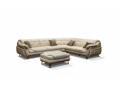 Luxury corner sofa L-shape set seating living room upholstered furniture corner sofa