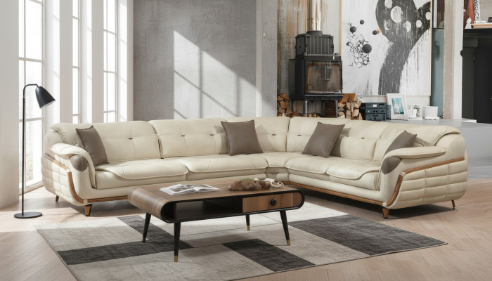 Sectional sofa L-shape fabric luxury sofa living landscape upholstered couch couches