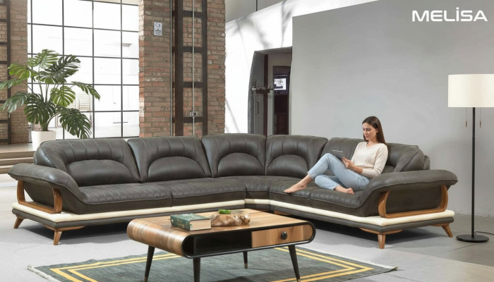 Living room textile L-shaped sofas couches new sofas corner sectional sofa couch