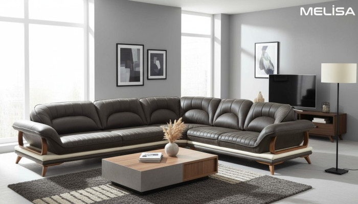 Living room textile L-shaped sofas couches new sofas corner sectional sofa couch