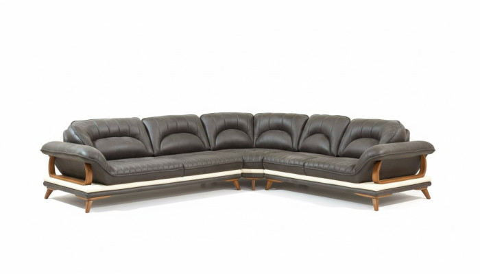 Sectional L-shaped sofa couch upholstery sofas living landscape fabric sofa