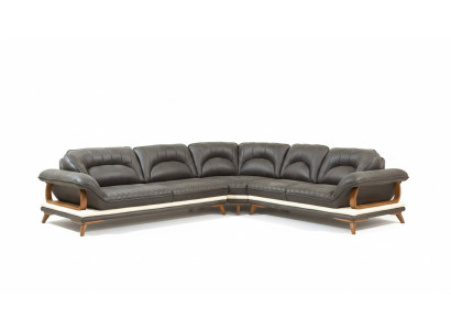 Sectional L-shaped sofa couch upholstery sofas living landscape fabric sofa