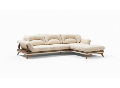 Living room textile L-shaped sofas white corner sofa upholstered furniture corner suite