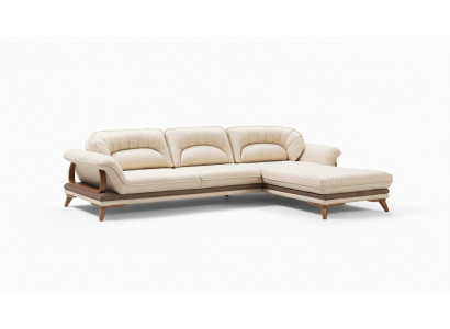 Living room textile L-shaped sofas white corner sofa upholstered furniture corner suite