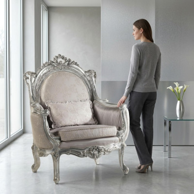 Upholstered Seat Couches Single-Seater New Armchair Couch Upholstered Designer Fabric 1-Seater