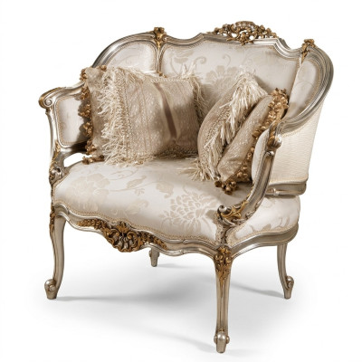 Single-seater Italian armchair couch upholstery design textile seat cushion couches