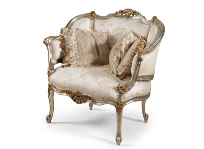 Single-seater Italian armchair couch upholstery design textile seat cushion couches