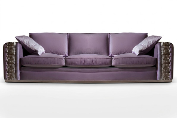 Classic Sofa Big XXL Couch Sofas Living Room Textile Four-Seater Italian