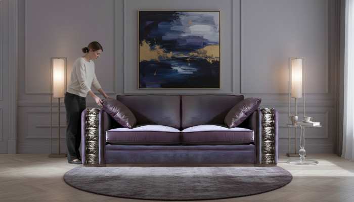 3-seater sofa design sofas upholstered couches textile relax classic furniture couch