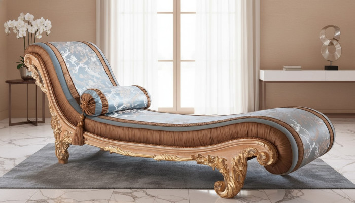 Liege Art Deco brown comfort luxury loungers relax chaise longue Italian furniture
