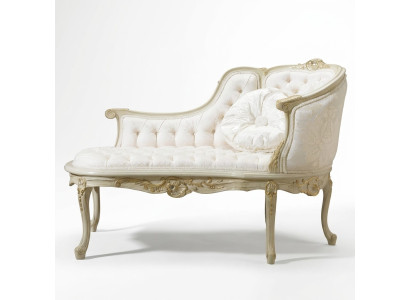 Lounge Chesterfield Sofa Bed Upholstery Loungers Chaise Longues Club White Baroque New