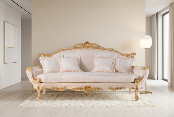 Chesterfield upholstered sofa 3-seater Italian furniture