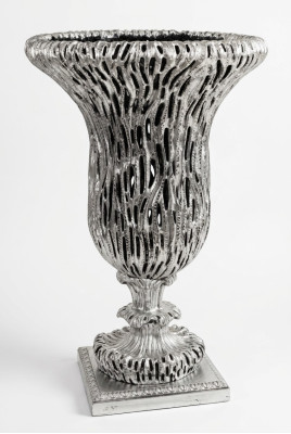 Antique rare Soviet flower vase silver for living room rare Russia
