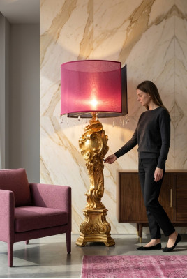 Classic desk lamp stand light baroque rococo lamps floor lamp