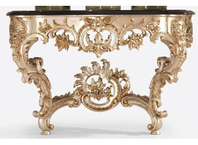 Rosette console table in classic style