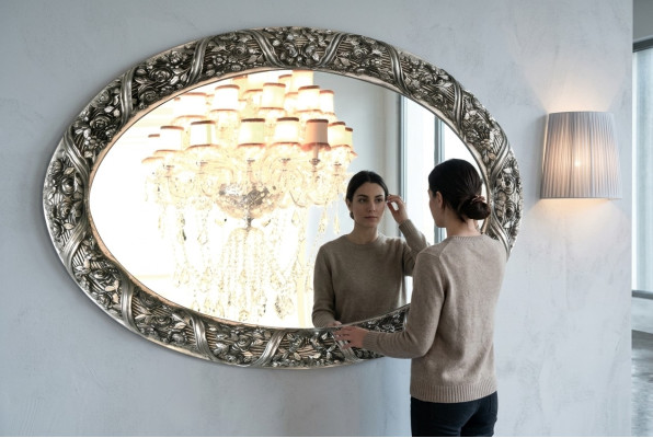 Mirror Design Wall Mirror 140x90 cm Baroque Rococo Italian Furnishings Furniture