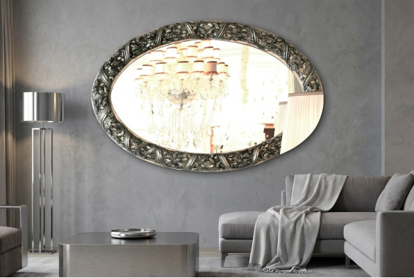 Mirror Design Wall Mirror 140x90 cm Baroque Rococo Italian Furnishings Furniture
